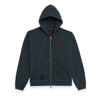 Dragon Embroidered Hooded Zip Up