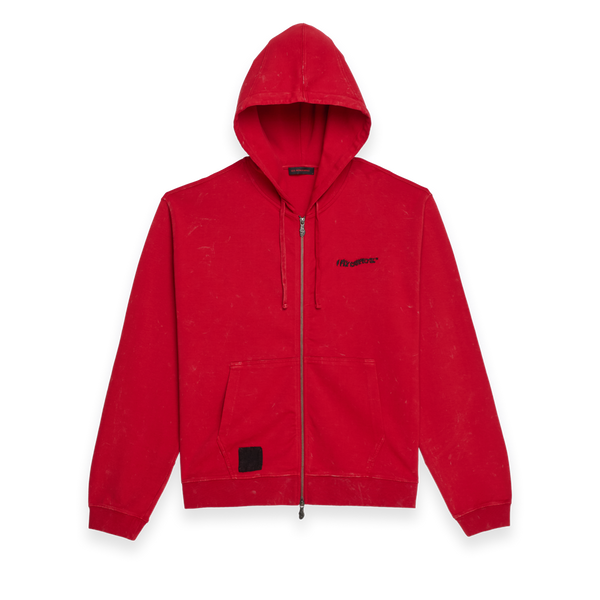 Dragon Embroidered Hooded Zip Up